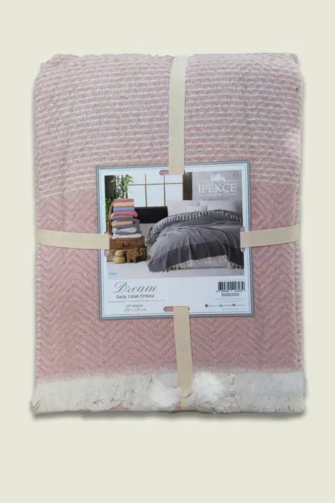 Pudra İpekçe Home Dream Çift Kişilik Yatak Örtüsü - 200x220