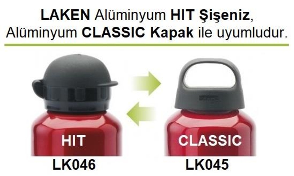Alüminyum Şişe Hit Siyah Kapak - Siyah