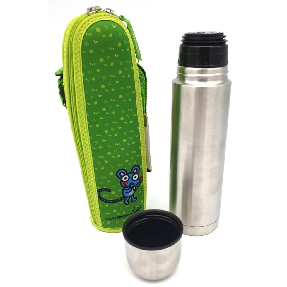 Çelik 18/8 Termos+Neopren Kılflı 0,50L - Verde Raton