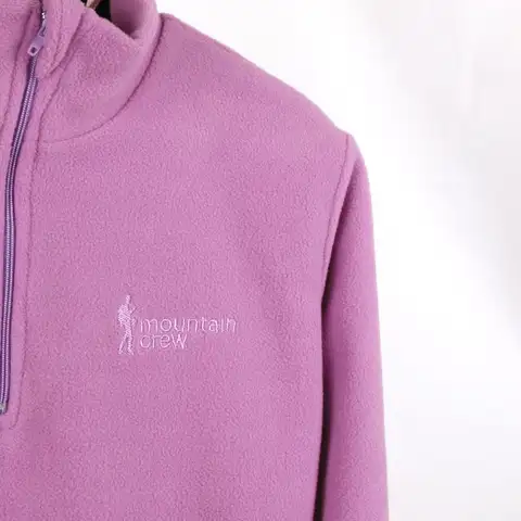 Pembe Mikro Yarım Fermuar Çocuk Polar MCI5554