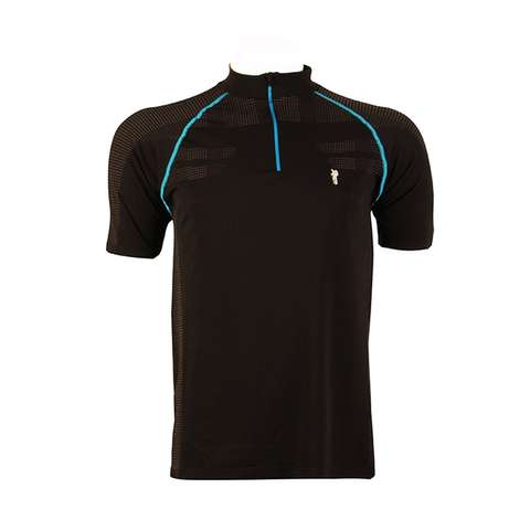 Siyah Mountaineer Fermuarlı Erkek T Shirt MCI5617