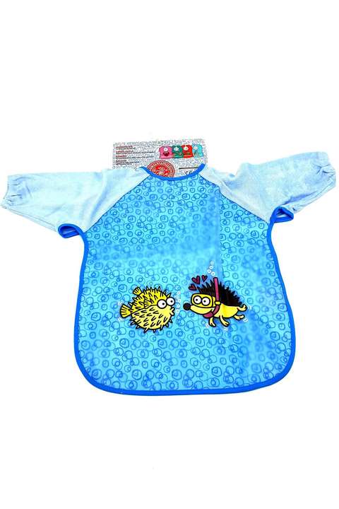 Tek Renk Junior Kollu Bebek Önlüğü - Ming Chao LKKBMM