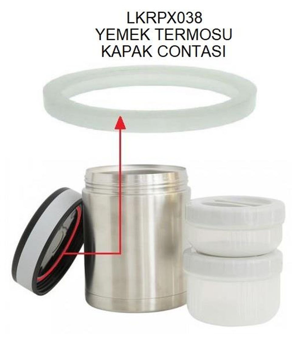 Çelik LKP10/LKP15/LKLP10 Yemek Termo Dış Kapak Silikon Conta