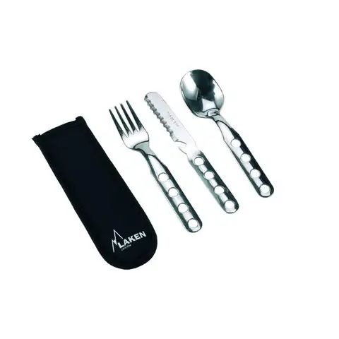 Tek Renk Çelik 18/8 Çatal, Kaşık, Bıçak 3Lü Set+Nprn Kilifli - Çelik LK1410FN