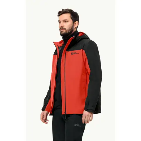 Kırmızı Jack Wolfskın TAUBENBERG 3IN1 JKT M Erkek Mont JCK1115311-2193
