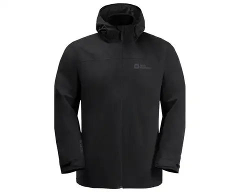 Siyah Jack Wolfskın TAUBENBERG 3IN1 JKT M Erkek Mont JCK1115311-6001