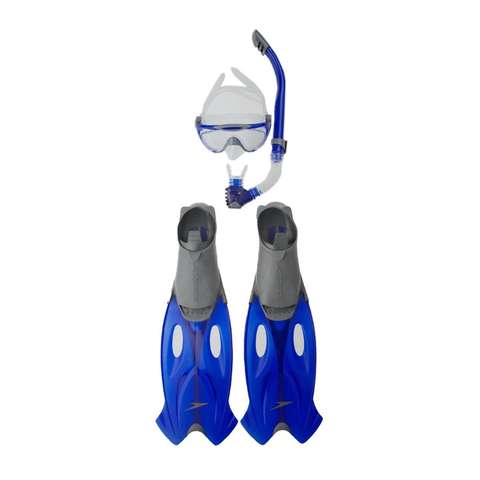 Tek Renk Glıde Mask Snorkel Set Unı Gre/Bl S8016595052A