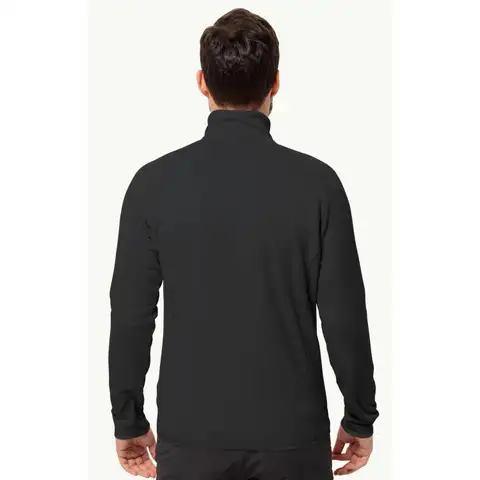 Siyah Jack Wolfskın BAISELBERG FZ Erkek Polar Ceket JCK1711381-6000