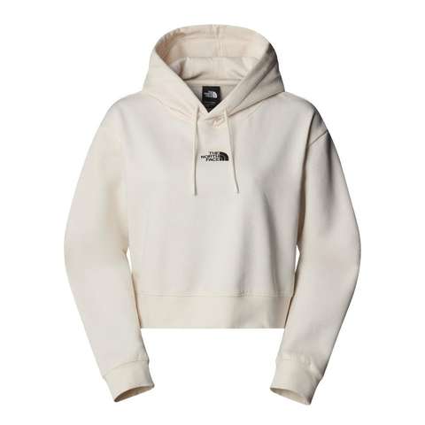 Beyaz Kadın ESSENTIAL CROP KAPÜŞONLU Swetshirt NF0A89EXQLI1