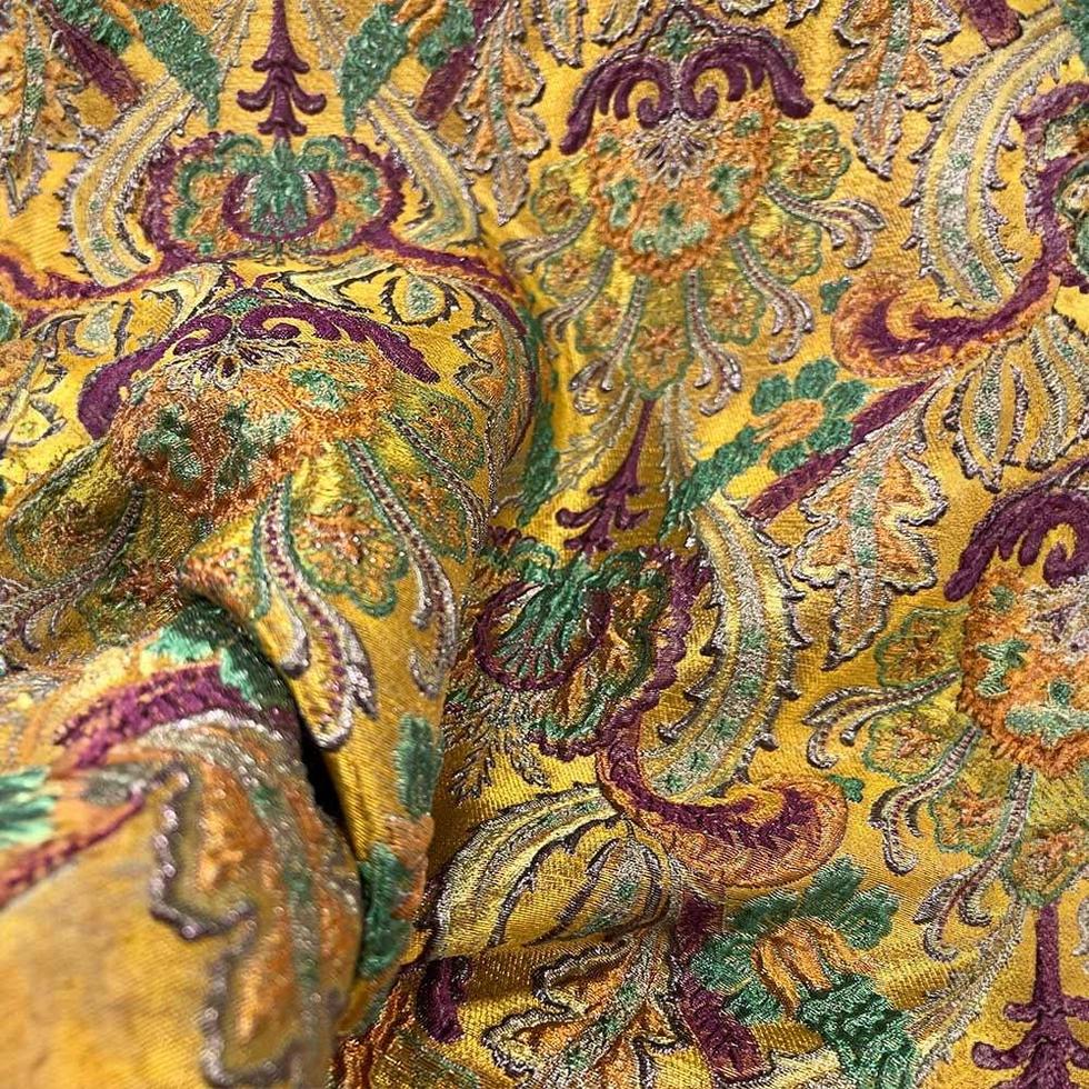 Simli Brokar Kumaş 50087-1 Gold