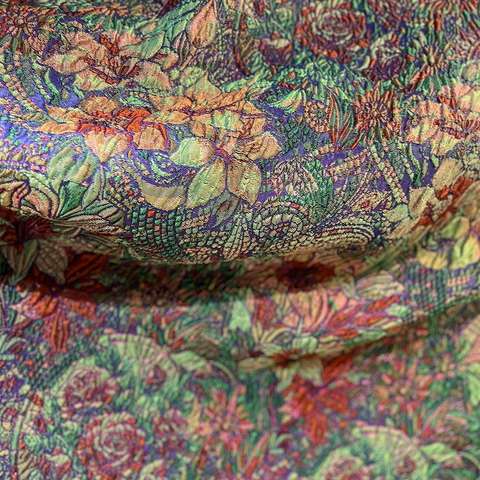 Simli Brokar Kumaş 5597 Mor 01