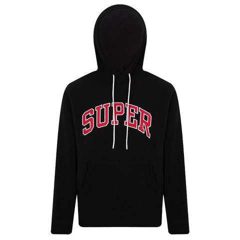 Siyah Kapüşonlu Erkek Polar Sweatshirt SPF101232320702