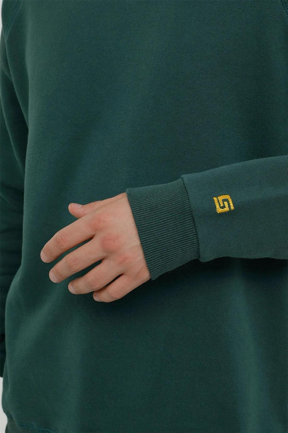 Bisiklet Yaka Erkek Basic Sweatshirt