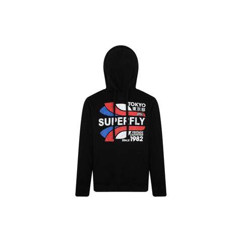 Siyah Tokyo Kapüşonlu Erkek Sweatshirt SPF101232317202
