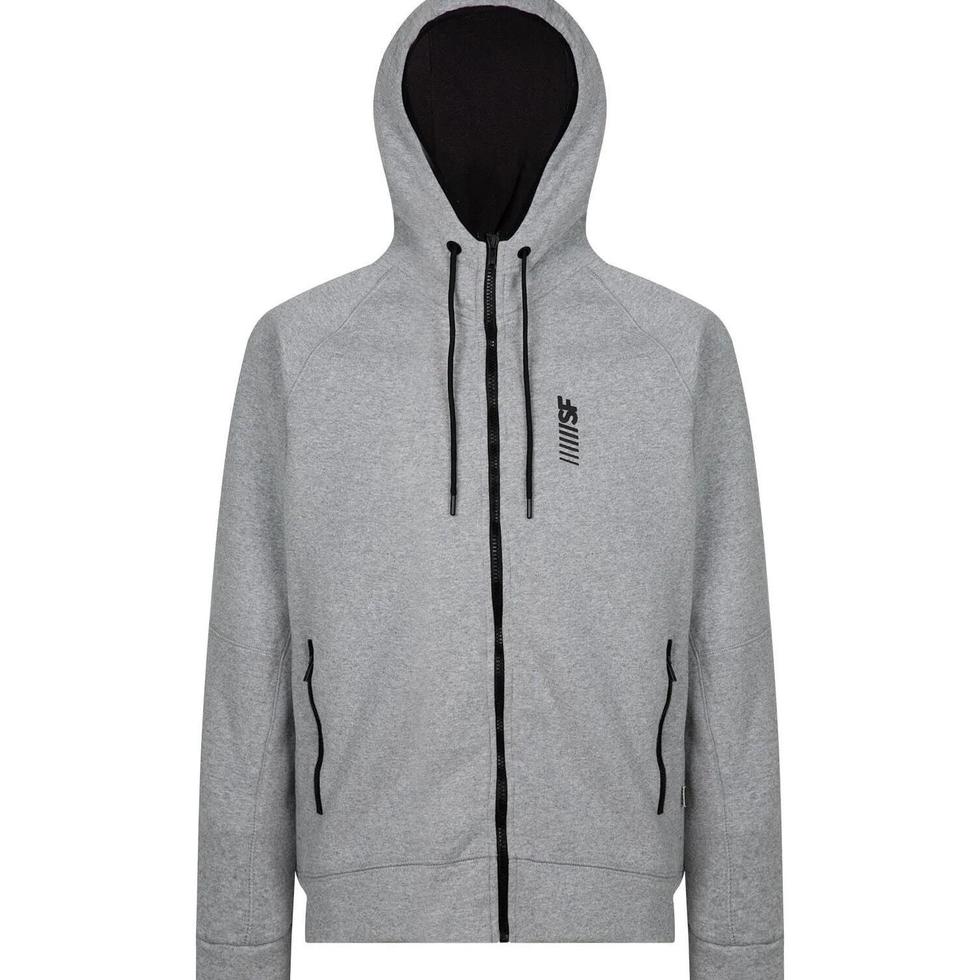 SF Kapüşonlu Tam Fermuar Erkek Sweatshirt