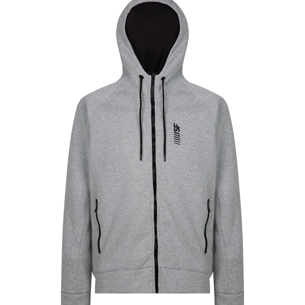 SF Kapüşonlu Tam Fermuar Erkek Sweatshirt