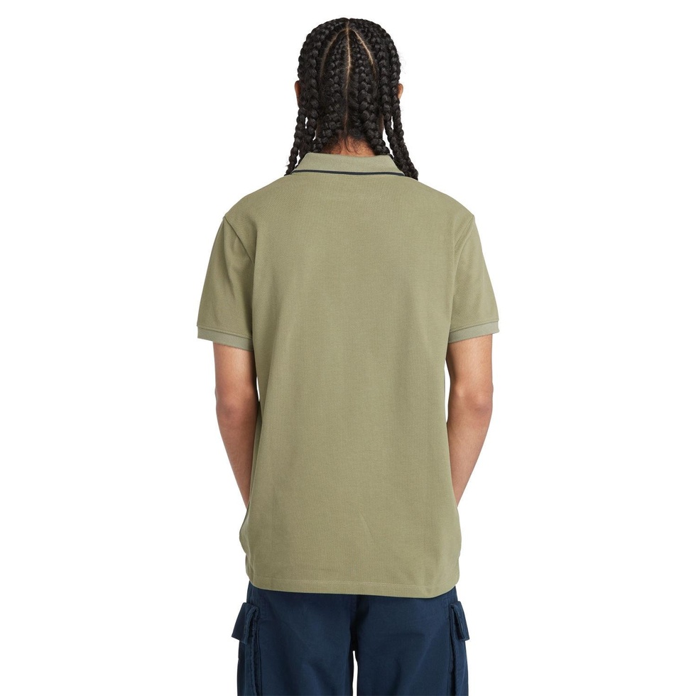 Printed Neck Polo Erkek Tişört