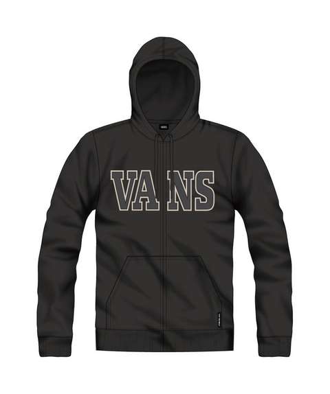 Siyah Varcity Zip-B Erkek Sweat Shirt VN000HWUBLK1