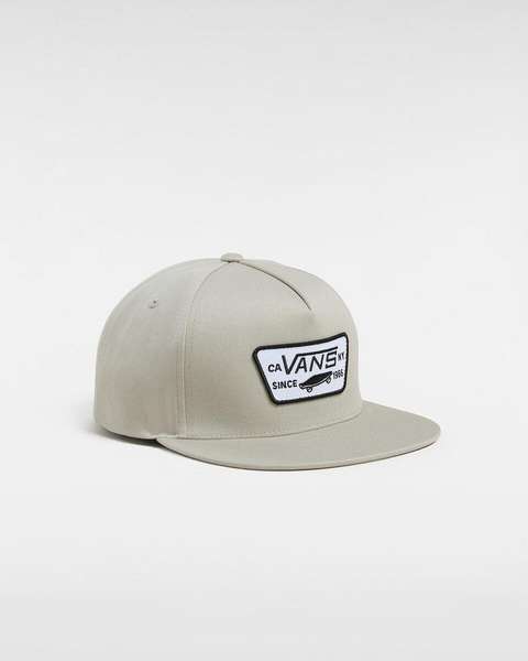 Açık Gri Full Patch Snapback Erkek Şapka VN000QPUZUJ1