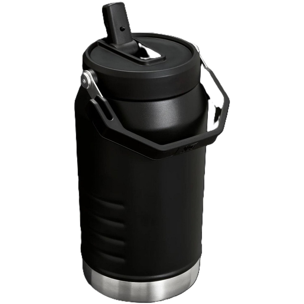 The IceFlow Flip Straw 2.0 Jug 1.90L / 64oz Black 2.0