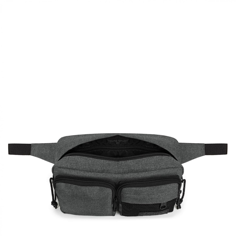 DOUBLE CROSSBODY BLACK DENIM Mini Omuz Çantası