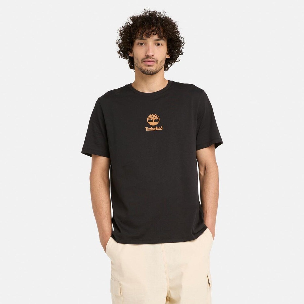 Print Stack Logo Short Sleeve Tee Erkek Tişört