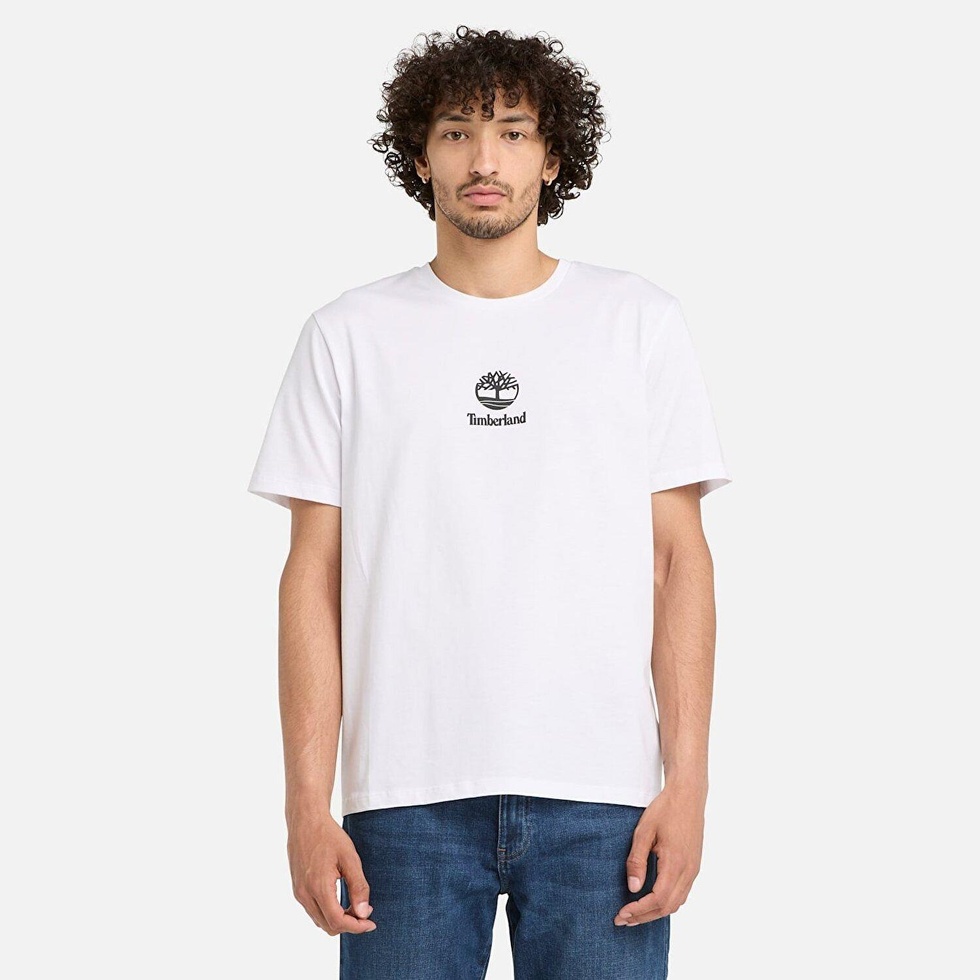Print Stack Logo Short Sleeve Tee Erkek Tişört