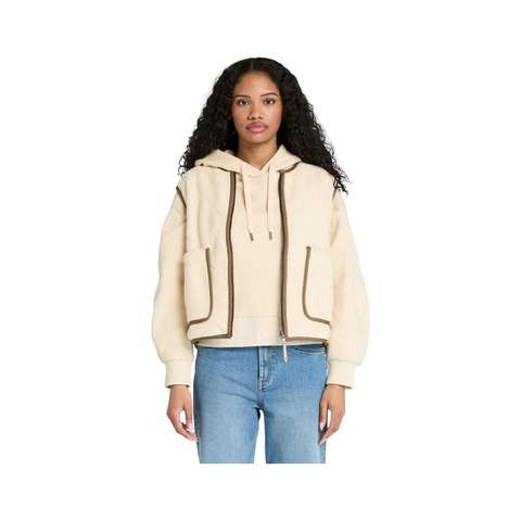 Angora Sherpa Fleece Vest Kadın Ceket TB0A5N2XEFL1
