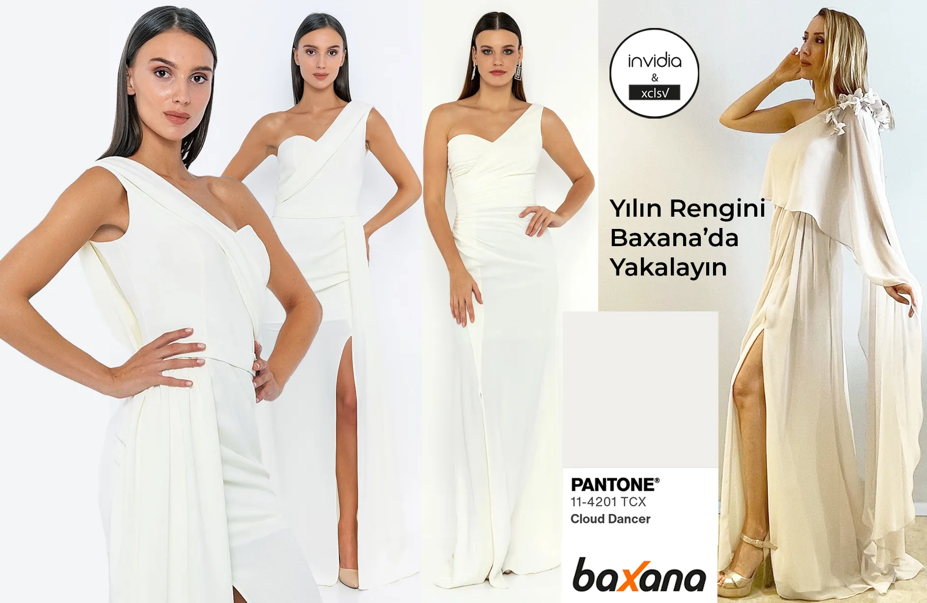 Cloud Dancer Yılın Rengi Abiye Elbise Önerileri